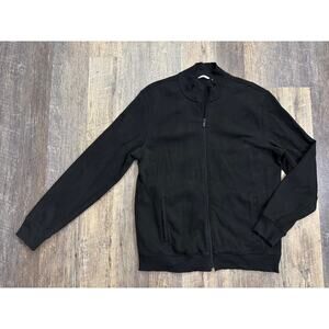 Calvin Klein Black Full-Zip Jacket Size Large